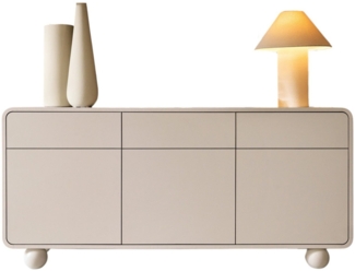 Compleo Kommode Sideboard elegant, auf runden Füßen, Japandi, Scandi ALDOS
