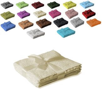 12 x Seiftuch 500 g/m² 30x30 cm Naturweiß