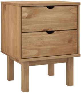 Nachttisch Nachtschrank 45x39x57 cm Massivholz Kiefer