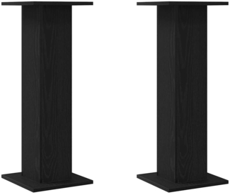 vidaXL Pflanzenständer 2 pcs Schwarze Eiche 30 x 30 x 80 cm 3345111