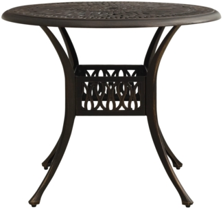 vidaXL Gartentisch Bronzen 90x90x74 cm Aluminiumguss 315585