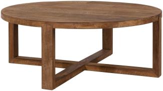 Couchtisch Classic Rund aus recyceltem Teakholz, 90 x 90 x 35 cm