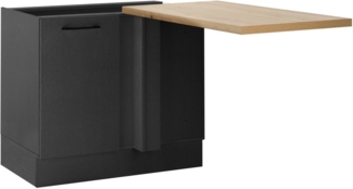 BASIC by Balculina Eckunterschrank Turin (1-St) Breite 110 cm, wahlweise in schwarz matt oder weiß matt