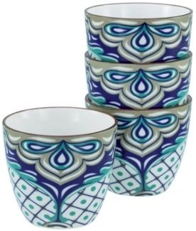 CreaTable Becher Aladin Petrol Becher 4-tlg, Steinzeug