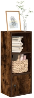 vidaXL Bücherregal Räuchereiche 31x24x77 cm Holzwerkstoff 860332
