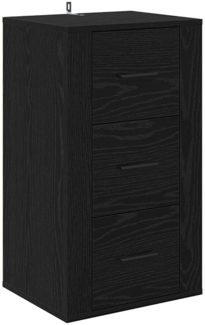 vidaXL Sideboard Schwarz Eichen-Optik 40 x 33 x 70 cm Holzwerkstoff 881002
