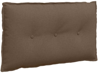 vidaXL Rückenkissen Braun 80 x 19 x 50 cm Stoff 42014705