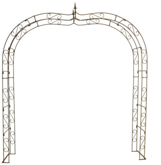 Torbogen Rosenbogen Edelrost 240 cm Rankhilfe Kletterhilfe Rosenspalier Rost