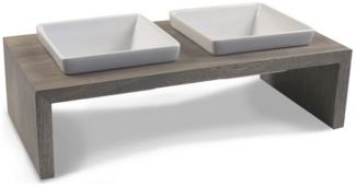 Wolters Napf-Set Futterstation Meshidai Doppelnapf True grau