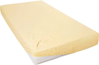Vario Jersey-Spannbetttuch pfirsich, 190 x 200 cm