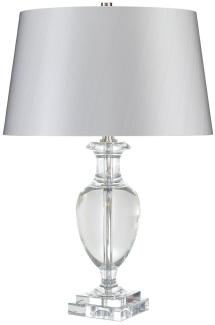 Elstead Lighting Antonia 1 Light Tischleuchte Kristallglas Silber 63cm