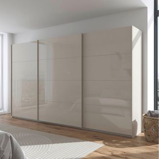 rauch Schwebetürenschrank Kleiderschrank Schrank Garderobe AGORDO mit Glasfront durchdachte Innenausstattung, in 4 Breiten und 2 Höhen MADE IN GERMANY