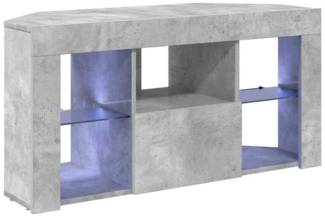 vidaXL Eck-LED-TV-Schrank Beton Grau 100 x 40 x 50 cm Holzwerkstoff 889798