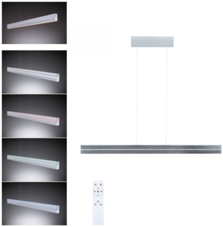 Paulmann 78475 LED Pendelleuchte Raiko RGBW Silber dimmbar