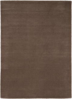 carpetfine Wollteppich Gabbeh Lola Uni, rechteckig, Höhe: 14 mm, mit natürlichem Pflanzenmaterial von Hand gewebt, auch in Rund