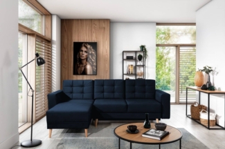 Ecksofa Asgard L mit Schlaffunktion – Eltap Monolith Retro