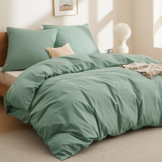 BEDSURE Bettwäsche mit Reißverschluss, 100% Baumwolle, ÖKO-TEX zertifiziert, 3 teilig, hohe Atmungsaktivität und Feuchtigkeitsregulierung
