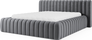 Eltap Carilla Bett (Monolith 97) 140x200 Metallrahmen/Gaslift /Box , Dunkelgrau, 244 x 93 x 180 cm