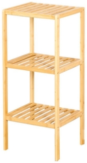 Kubus Badregal Bambus-Standregal Bamboo, Praktische Eleganz für Ihr Zuhause, Erhältlich in drei verschiedenen Größen