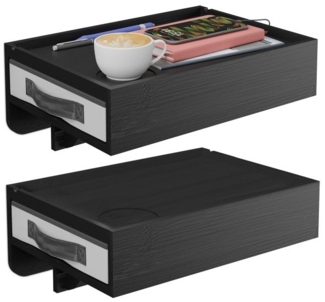 Klemmbarer Nachttisch aus Bambus 2er Set 10052043_46