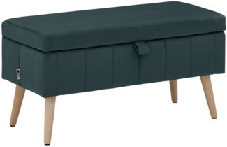 INOSIGN Truhenbank AMIRA Sitzbank mit Stauraum, Maße B/T/H: 81/36/43 cm, mit Staufach, in 3 Bezugsqualitäten mit feiner Steppung