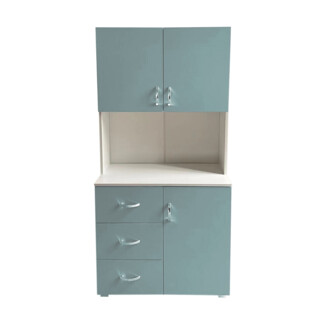 HTI-Living Hellblau Weiß Badschrank
