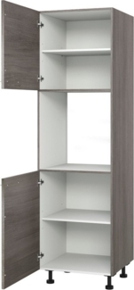 KOCHSTATION Backofenumbauschrank KS-Trea SB-195-3 mit zwei Türen und zwei Einlegeböden, Höhe 195 cm