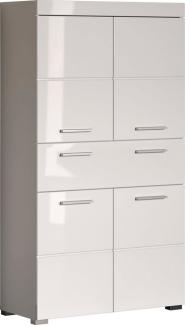 INOSIGN Midischrank Avena Badschrank mit einer Schublade und 4 Türen - Maße (B/T/H) 73/31/130 cm