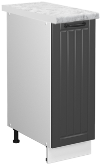 Apothekerschrank Fame-Line Anthrazit Landhaus 30 cm , AP Marmor Vicco