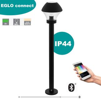 Eglo 33568 Stehleuchte Crosslink VERLUCCA-C schwarz E27 1X9W H:99cm Ø:21cm IP44 mit Connect Funktion