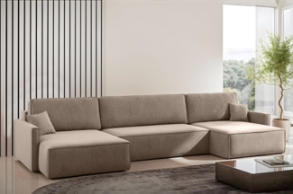 Kaiser Möbel Ecksofa Ecksofa Carlos U-Form Bettkasten Stoff Salvador Und Poso