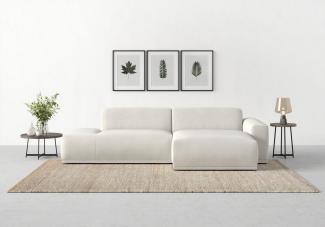 TRENDMANUFAKTUR Ecksofa Braga, mit hochwertigem Kaltschaum, L-Form, in Cord erhältlich, 2 Teile, modernes Sofa, Couch mit hohem Sitzkomfort, 275/72/160 cm (B/H/T)