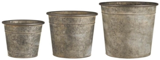 Ib Laursen Blumentopf Metall Töpfe 3er Set Urban Garden