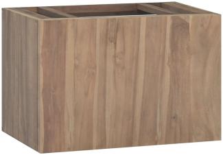 vidaXL Wand-Badschrank 60x39x40 cm Massivholz Teak 338253