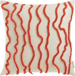TOM TAILOR HOME Dekokissen Wavy, bestickt, mit hohem Baumwollanteil
