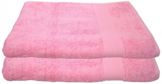 Julie Julsen Saunatuch 2-Saunatuch-Rosa-Saunatuch 80x200 cm, Baumwolle (2-St)