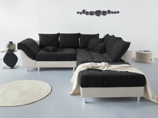 COLLECTION AB Ecksofa (Spar-Set) Innsbruck L-Form und Hocker, Spar-Set, Ecksofa und Hocker, Recamiere links oder rechts montierbar