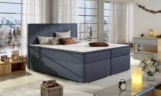 Bolero 140X200, Boxspring Bett, Blau