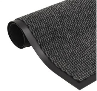vidaXL Fußmatte Schmutzfangmatte Rechteckig Getuftet 40x60 cm Anthrazit, Rechteckig