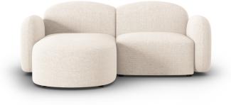 Micadoni Ecksofa Blair 3-Sitzer Links Chenille Hellbeige Melange