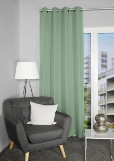 Home Basics Vorhang ATLANTIK (1 St), Ösen, blickdicht, Ösenschal Uni ATLANTIK