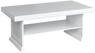 Couchtisch "Kora" Wohnzimmertisch 125x65cm mit Ablage andersen pinie rustikal