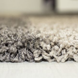 Stilvoll Günstig Hochflor-Teppich für Wohnzimmer und Schlafzimmer Kariertes Design, Rund, Höhe: 30 mm