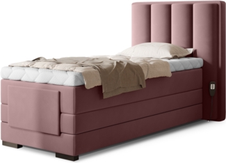 Eltap Veros Elektrischen Bett (Velvetmat 24) 90x200 Holzrahmen