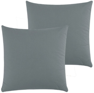 CLASS HOME COLLECTION Kissenbezüge Kissenbezüge 2er Set Kissenhüllen Sofa Bett mit Reißverschluss, (2 Stück), 100 % Baumwolle, Renforce-Qualität, Mit Reißverschluss