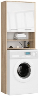 Raumhirsch Furniture Waschmaschinenumbauschrank mit zwei Türen, 64 × 30 × 190 cm