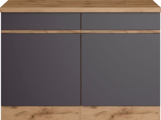 KOCHSTATION Unterschrank KS-Riesa Breite 120 cm, MDF-Fronten