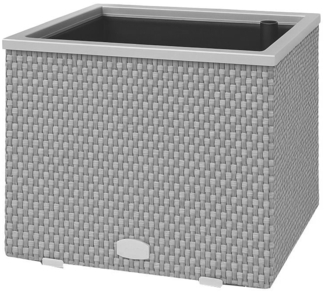 XL Polyrattan Pflanzkübel mit Selbstbewässerung Blumentopf Blumenkübel Hochbeet