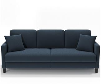 OUNUO Sofa 3-Sitzer Modernes Polstersofa Couch mit 2 Zierkissen 210cm Sofa