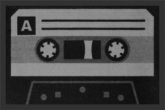 Rockbites - Fußmatte Türmatte "Tape" Grau Schwarz Nr. 13 (100788)*